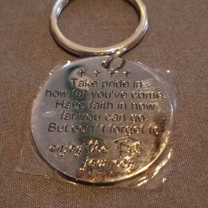Enjoy the Journey Graduation stainless steel Keychain